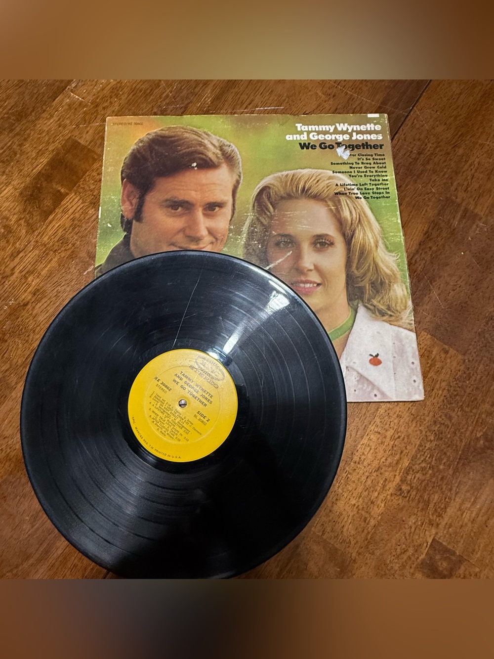 Tammy Wynette & George Jones We Go Together Vinyl LP 1971 Epic KE 30802 Gatefold